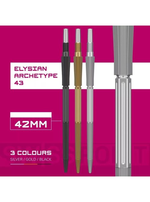 Darts fémhegy TARGET Swiss Point Elysian Archetype 43, ezüst 42mm