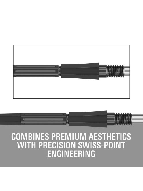 Darts fémhegy TARGET Swiss Point Elysian Archetype 43, fekete 30mm