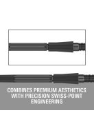 Darts fémhegy TARGET Swiss Point Elysian Archetype 43, fekete 35mm