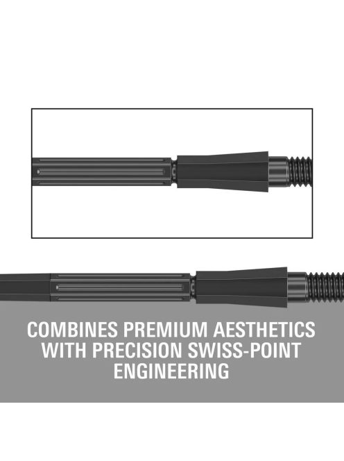 Darts fémhegy TARGET Swiss Point Elysian Archetype 43, fekete 35mm