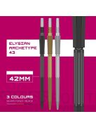 Darts fémhegy TARGET Swiss Point Elysian Archetype 43, fekete 42mm