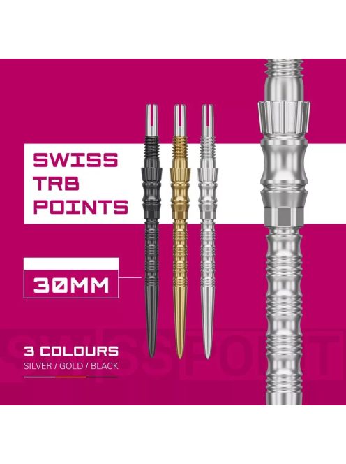 Darts fémhegy TARGET Swiss Point TRB, ezüst 30mm