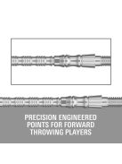 Darts fémhegy TARGET Swiss Point TRB, ezüst 35mm