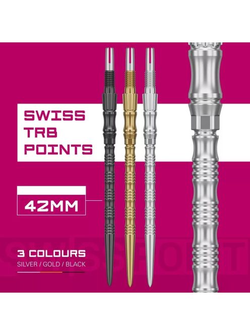 Darts fémhegy TARGET Swiss Point TRB, ezüst 42mm
