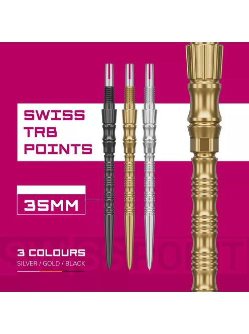 Darts fémhegy TARGET Swiss Point TRB, arany 35mm