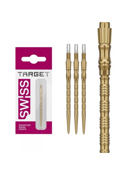 Darts fémhegy TARGET Swiss Point TRB, arany, 42mm