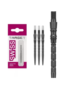 Darts fémhegy TARGET Swiss Point TRB, fekete 35mm