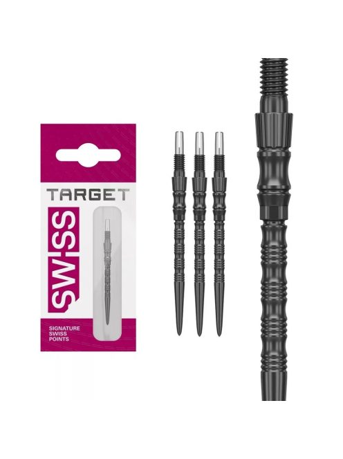 Darts fémhegy TARGET Swiss Point TRB, fekete 35mm
