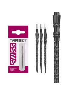 Darts fémhegy TARGET Swiss Point TRB, fekete 42mm