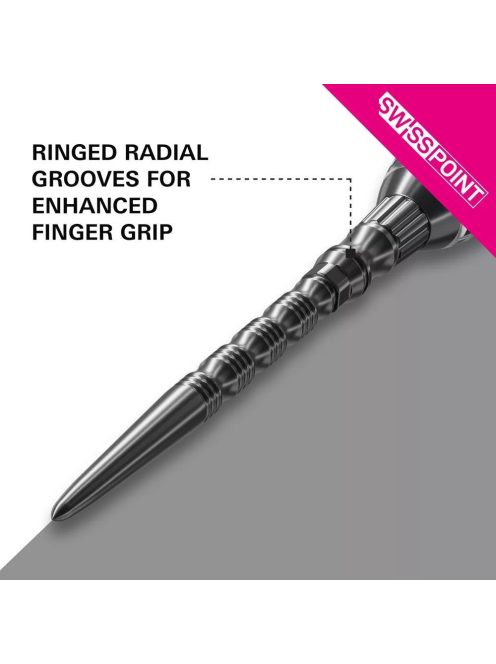 Darts fémhegy TARGET Swiss Point TRB, fekete 42mm