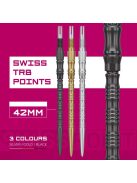 Darts fémhegy TARGET Swiss Point TRB, fekete 42mm