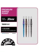 Darts fémhegy TARGET JAPAN SP Premium Swiss Point KÉK, 40mm