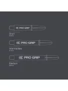 Dart szár rövid+ Target Pro Grip, fekete 38mm - 9 darabos csomag