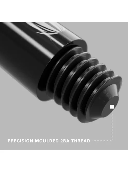 Dart szár rövid+ Target Pro Grip, fekete 38mm - 9 darabos csomag