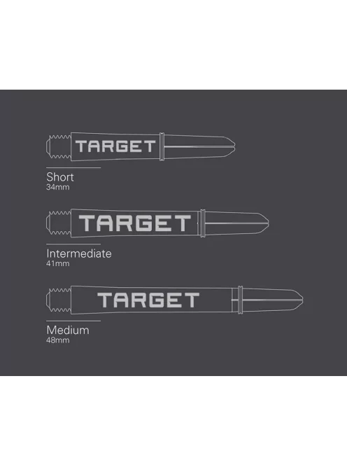 Target Pro Grip szár, fehér, 9db-os szett, inter plus