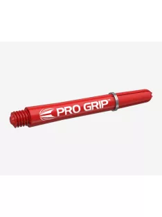   DART SZÁR TARGET PRO GRIP MŰANYAG, PIROS, KÖZEPES, 9DB-OS CSOMAG