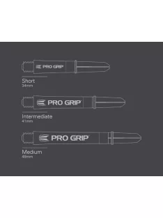 Target Pro Grip szár, áttetsző, közepes, 9db-os szett