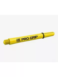   DART SZÁR TARGET PRO GRIP MŰANYAG, CITROMSÁRGA, RÖVID, 9DB-OS CSOMAG