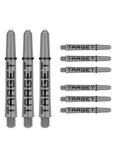   Dart szár közepes Target Pro Grip Tag 41mm, szürke-fekete multi-pack