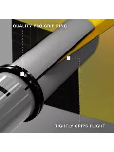   Dart szár közepes Target Pro Grip Tag 41mm, szürke-fekete multi-pack