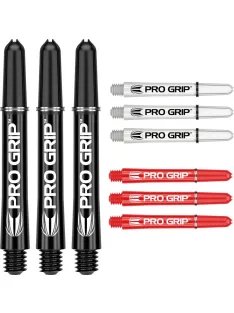   Dart szár közepes Target Pro Grip 41mm, fekete-fehér-piros multi-pack