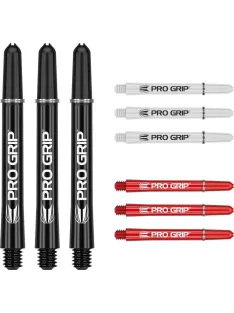   Dart szár hosszú Target Pro Grip 48mm, fekete-fehér-piros multi-pack