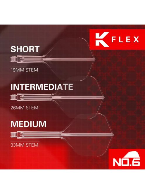 Darts toll és szár egyben Target K-Flex átlátszó, no6 toll és közepes szár