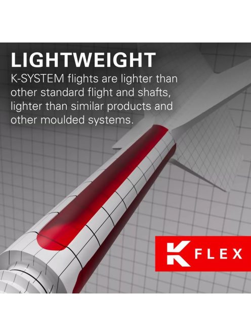 Darts toll és szár egyben Target K-Flex átlátszó, no6 toll és közepes szár