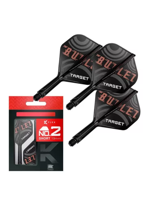 Darts toll és szár egyben Target K-Flex Stephen Bunting, no2 toll és rövid szár