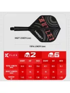 Darts toll és szár egyben Target K-Flex Stephen Bunting, no2 toll és rövid szár