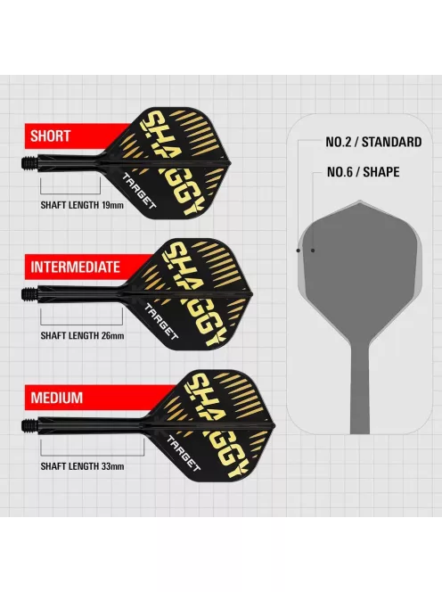 Darts toll és szár egyben Target K-Flex Scott Williams, no2 toll és közepes szár