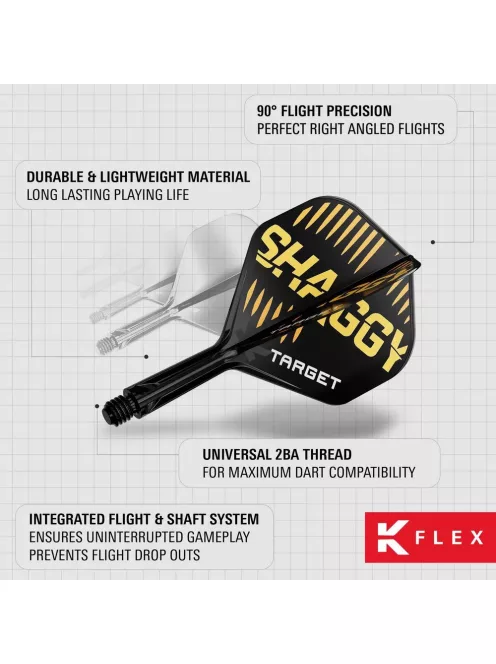 Darts toll és szár egyben Target K-Flex Scott Williams, no2 toll és közepes szár