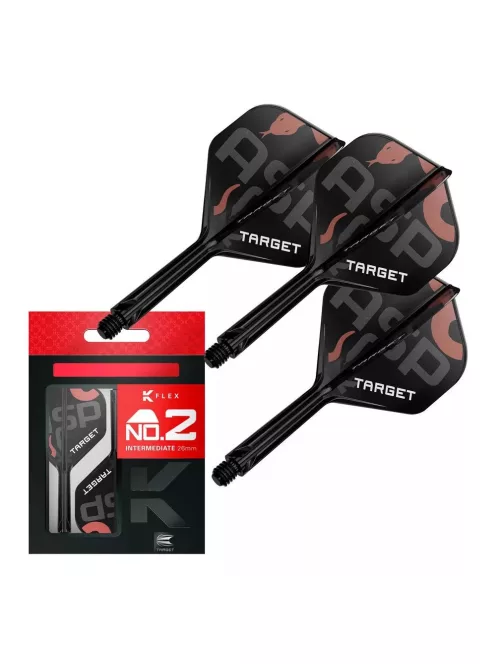 Darts toll és szár egyben Target K-Flex Nathan Aspinall, közepes szár  és No2 toll