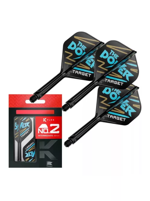 Darts toll és szár egyben Target K-Flex Phil Taylor, no2 toll és közepes szár