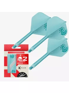  Darts toll és szár egyben, Target Japan K-Flex Aquamarine, hosszú szár és No2 toll