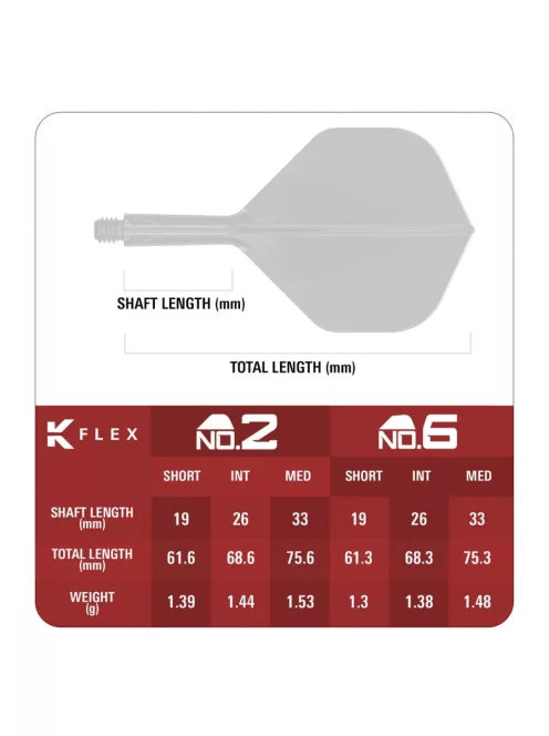 Darts toll és szár egyben, Target Japan K-Flex Aquamarine, hosszú szár és No2 toll