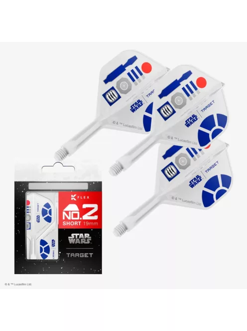 Darts toll és szár egyben Target Star Wars K-Flex R2D2 No2, rövid 