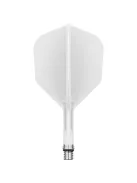 Darts toll és szár egyben TARGET K-Shift fehér,  rövid szár és No6 elforgós toll