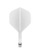 Darts toll és szár egyben TARGET K-Shift fehér,  rövid szár és No2 elforgós toll