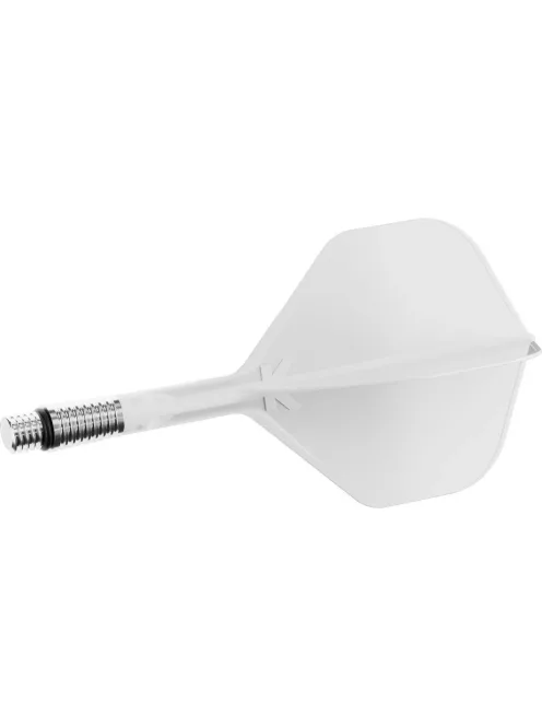 Darts toll és szár egyben TARGET K-Shift fehér, közepes szár és  No2 elforgós toll 