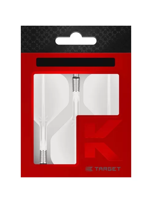 Darts toll és szár egyben TARGET K-Shift fehér, közepes szár és  No2 elforgós toll 