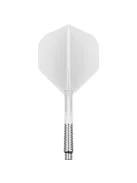Darts toll és szár egyben TARGET K-Shift fehér,  hosszú szár és No2 elforgós toll