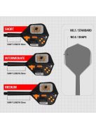 Darts integrált tollszár Target K-Flex Game Over, No6 toll és hosszú szár