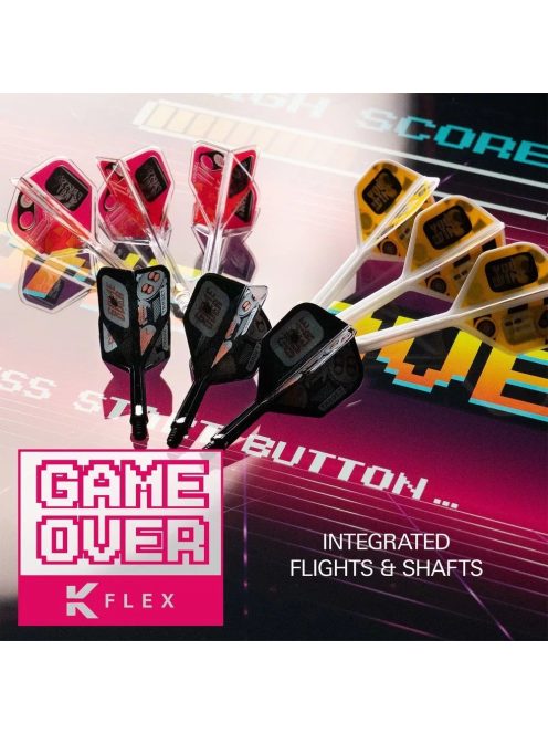 Darts integrált tollszár Target K-Flex Game Over, No2 toll és rövid szár