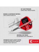 Darts integrált tollszár Target K-Flex Press Start, No6 toll és közepes szár