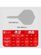 Darts integrált tollszár Target K-Flex Press Start, No2 toll és rövid szár