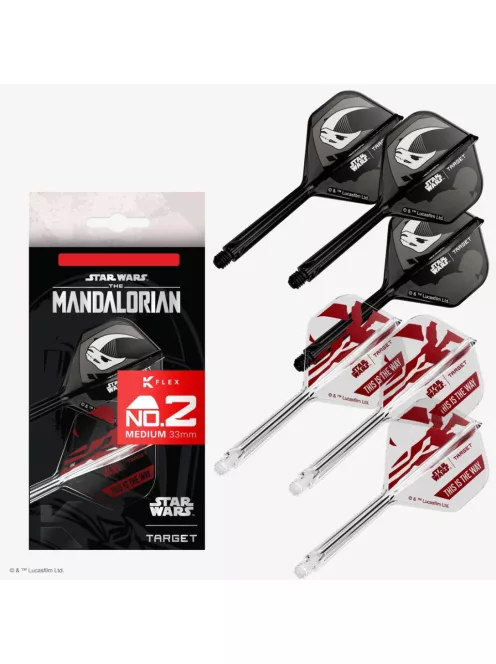 Toll és szár egyben  dupla csomag STAR WARS II TARGET K-Flex Mandalorian No2 toll és hosszú szár 