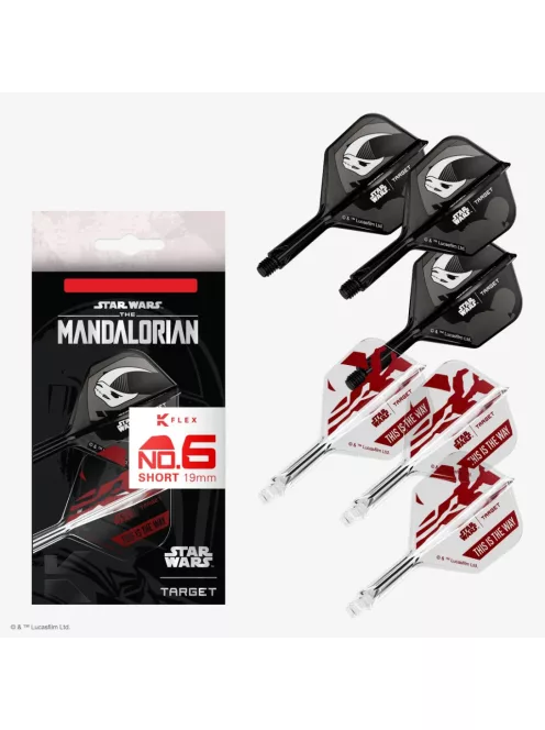 Toll és szár egyben  dupla csomag STAR WARS II TARGET K-Flex Mandalorian  No6 toll és rövid szár 