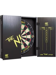   Komplett dart csomag Target Luke 'The Nuke' Littler darts tábla és kabinet 2 szett nyíllal