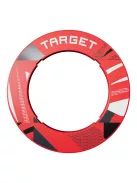 Darts falvédő Target, piros színben, mintás